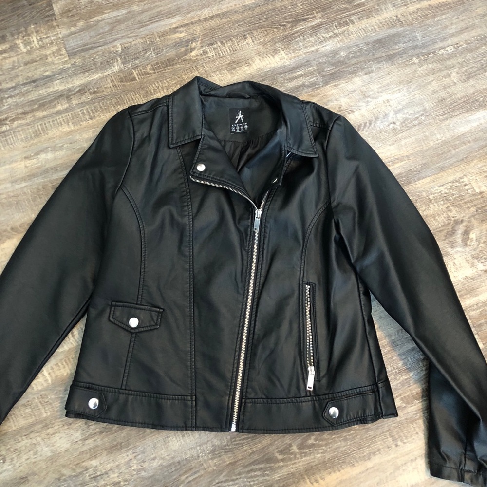 Faux leather jacket